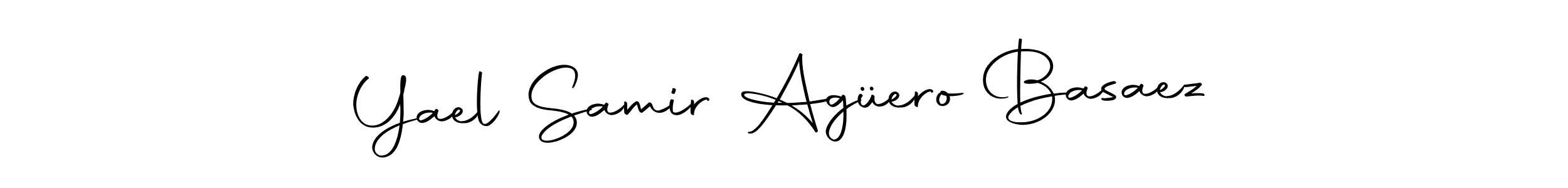 Also we have Yael Samir Agüero Basaez name is the best signature style. Create professional handwritten signature collection using Autography-DOLnW autograph style. Yael Samir Agüero Basaez signature style 10 images and pictures png