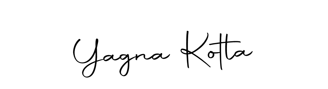 Create a beautiful signature design for name Yagna Kotla. With this signature (Autography-DOLnW) fonts, you can make a handwritten signature for free. Yagna Kotla signature style 10 images and pictures png