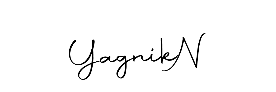 How to make Yagnik  N signature? Autography-DOLnW is a professional autograph style. Create handwritten signature for Yagnik  N name. Yagnik  N signature style 10 images and pictures png