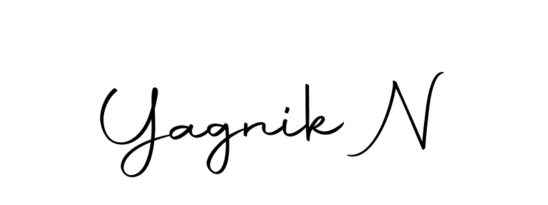 Yagnik N stylish signature style. Best Handwritten Sign (Autography-DOLnW) for my name. Handwritten Signature Collection Ideas for my name Yagnik N. Yagnik N signature style 10 images and pictures png