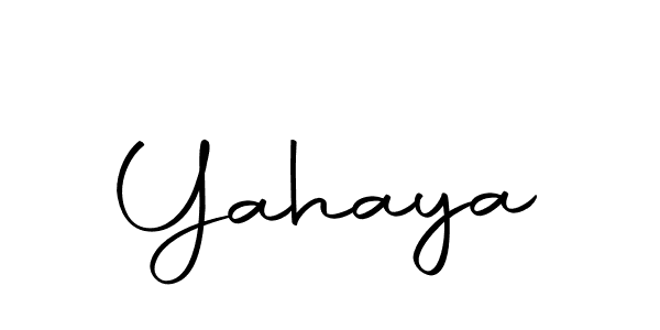 Design your own signature with our free online signature maker. With this signature software, you can create a handwritten (Autography-DOLnW) signature for name Yahaya. Yahaya signature style 10 images and pictures png
