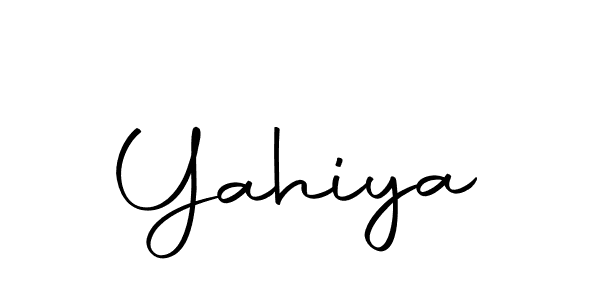 Use a signature maker to create a handwritten signature online. With this signature software, you can design (Autography-DOLnW) your own signature for name Yahiya. Yahiya signature style 10 images and pictures png