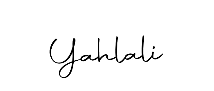 Make a beautiful signature design for name Yahlali. With this signature (Autography-DOLnW) style, you can create a handwritten signature for free. Yahlali signature style 10 images and pictures png