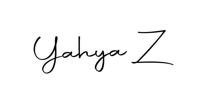 The best way (Autography-DOLnW) to make a short signature is to pick only two or three words in your name. The name Yahya Z include a total of six letters. For converting this name. Yahya Z signature style 10 images and pictures png
