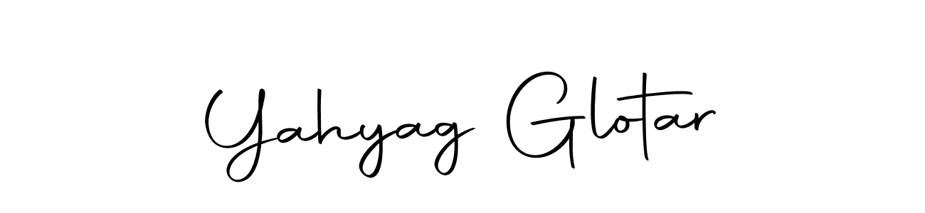 Yahyag Glotar stylish signature style. Best Handwritten Sign (Autography-DOLnW) for my name. Handwritten Signature Collection Ideas for my name Yahyag Glotar. Yahyag Glotar signature style 10 images and pictures png