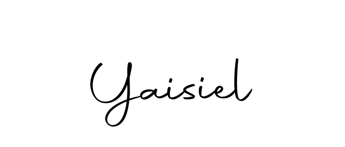 Design your own signature with our free online signature maker. With this signature software, you can create a handwritten (Autography-DOLnW) signature for name Yaisiel. Yaisiel signature style 10 images and pictures png