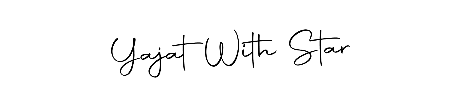 Make a beautiful signature design for name Yajat  With Star. With this signature (Autography-DOLnW) style, you can create a handwritten signature for free. Yajat  With Star signature style 10 images and pictures png