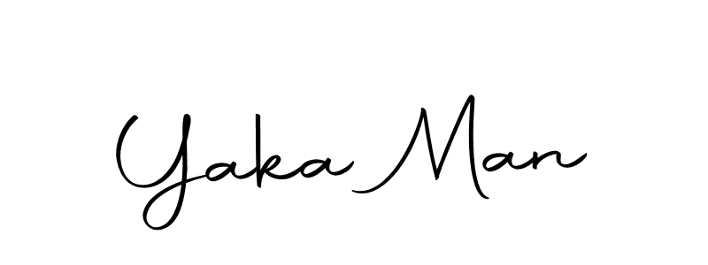 Use a signature maker to create a handwritten signature online. With this signature software, you can design (Autography-DOLnW) your own signature for name Yaka Man. Yaka Man signature style 10 images and pictures png