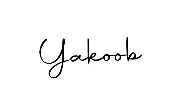 Design your own signature with our free online signature maker. With this signature software, you can create a handwritten (Autography-DOLnW) signature for name Yakoob. Yakoob signature style 10 images and pictures png