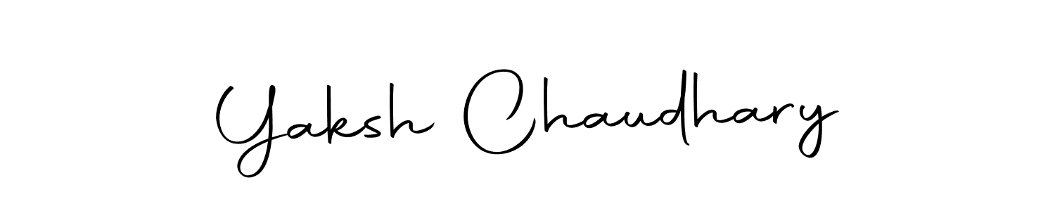 How to make Yaksh Chaudhary name signature. Use Autography-DOLnW style for creating short signs online. This is the latest handwritten sign. Yaksh Chaudhary signature style 10 images and pictures png