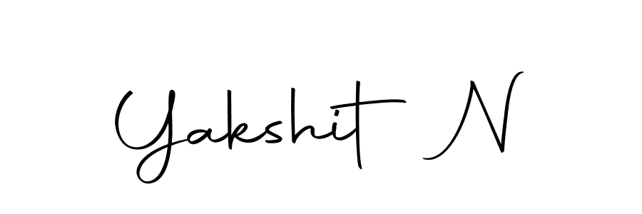 How to make Yakshit N signature? Autography-DOLnW is a professional autograph style. Create handwritten signature for Yakshit N name. Yakshit N signature style 10 images and pictures png