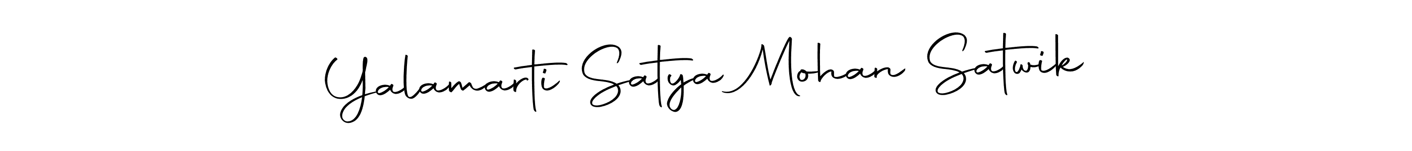 Make a beautiful signature design for name Yalamarti Satya Mohan Satwik. With this signature (Autography-DOLnW) style, you can create a handwritten signature for free. Yalamarti Satya Mohan Satwik signature style 10 images and pictures png