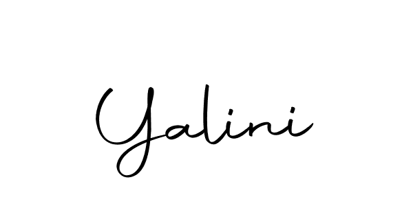 Make a beautiful signature design for name Yalini. With this signature (Autography-DOLnW) style, you can create a handwritten signature for free. Yalini signature style 10 images and pictures png