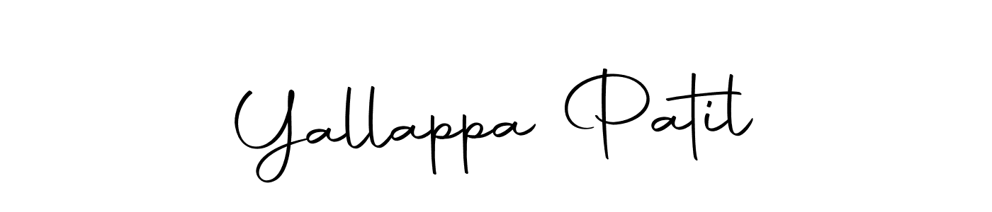 How to make Yallappa Patil name signature. Use Autography-DOLnW style for creating short signs online. This is the latest handwritten sign. Yallappa Patil signature style 10 images and pictures png