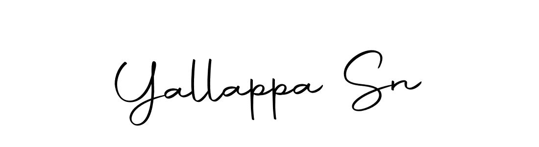 How to make Yallappa Sn signature? Autography-DOLnW is a professional autograph style. Create handwritten signature for Yallappa Sn name. Yallappa Sn signature style 10 images and pictures png