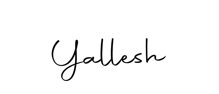 Design your own signature with our free online signature maker. With this signature software, you can create a handwritten (Autography-DOLnW) signature for name Yallesh. Yallesh signature style 10 images and pictures png