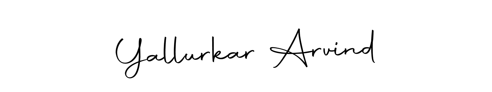 Make a beautiful signature design for name Yallurkar Arvind. Use this online signature maker to create a handwritten signature for free. Yallurkar Arvind signature style 10 images and pictures png