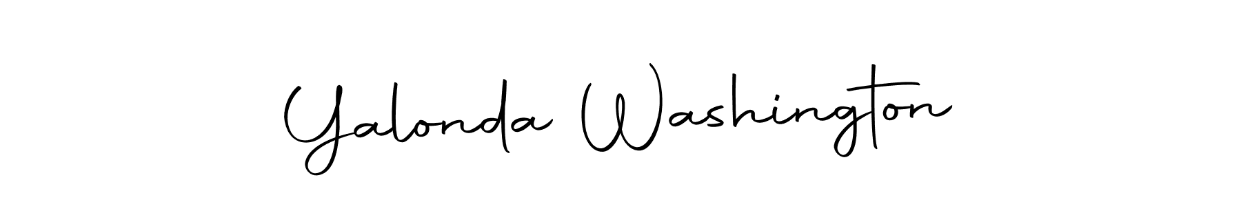 Make a beautiful signature design for name Yalonda Washington. Use this online signature maker to create a handwritten signature for free. Yalonda Washington signature style 10 images and pictures png
