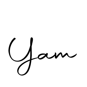 if you are searching for the best signature style for your name Yam. so please give up your signature search. here we have designed multiple signature styles  using Autography-DOLnW. Yam signature style 10 images and pictures png