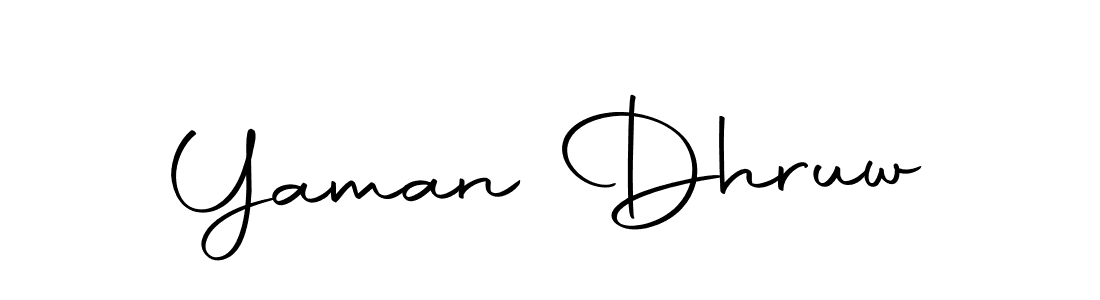 The best way (Autography-DOLnW) to make a short signature is to pick only two or three words in your name. The name Yaman Dhruw include a total of six letters. For converting this name. Yaman Dhruw signature style 10 images and pictures png