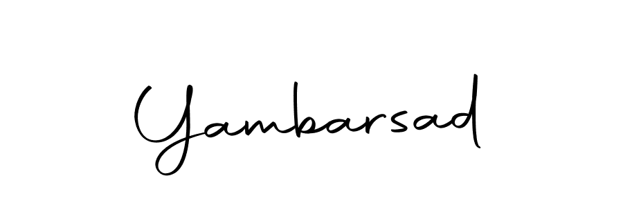 You should practise on your own different ways (Autography-DOLnW) to write your name (Yambarsad) in signature. don't let someone else do it for you. Yambarsad signature style 10 images and pictures png
