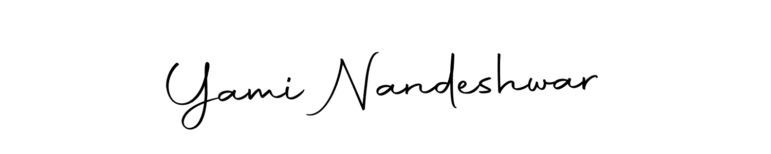 Make a beautiful signature design for name Yami Nandeshwar. Use this online signature maker to create a handwritten signature for free. Yami Nandeshwar signature style 10 images and pictures png