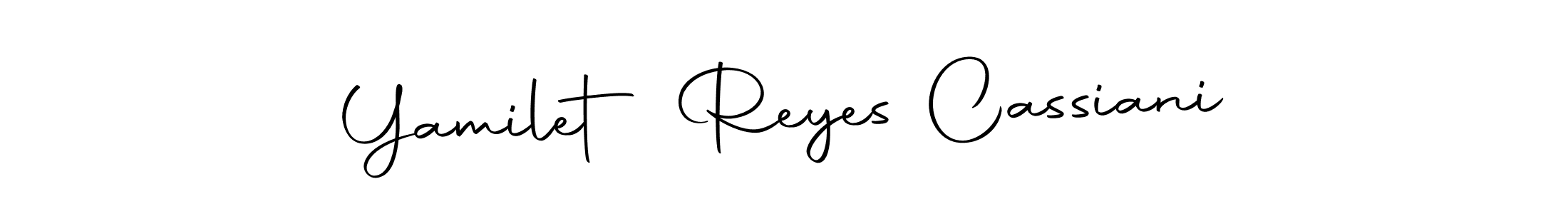Check out images of Autograph of Yamilet Reyes Cassiani name. Actor Yamilet Reyes Cassiani Signature Style. Autography-DOLnW is a professional sign style online. Yamilet Reyes Cassiani signature style 10 images and pictures png