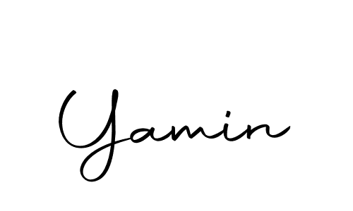 You should practise on your own different ways (Autography-DOLnW) to write your name (Yamin) in signature. don't let someone else do it for you. Yamin signature style 10 images and pictures png