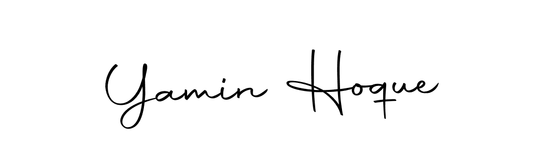 Create a beautiful signature design for name Yamin Hoque. With this signature (Autography-DOLnW) fonts, you can make a handwritten signature for free. Yamin Hoque signature style 10 images and pictures png