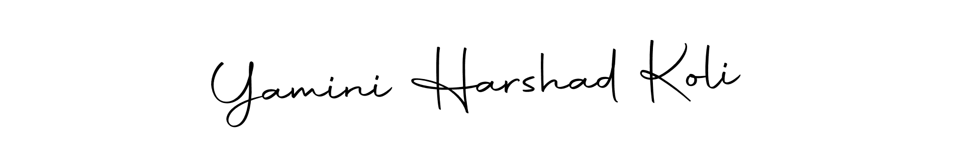 It looks lik you need a new signature style for name Yamini Harshad Koli. Design unique handwritten (Autography-DOLnW) signature with our free signature maker in just a few clicks. Yamini Harshad Koli signature style 10 images and pictures png