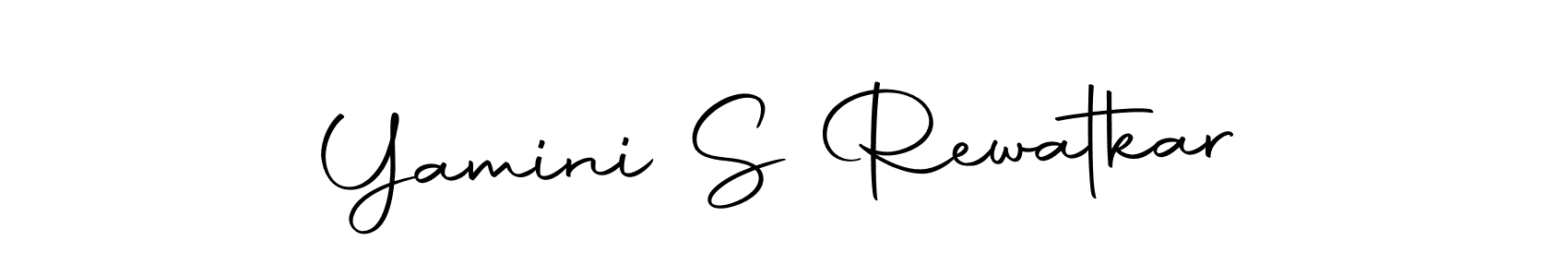 Make a beautiful signature design for name Yamini S Rewatkar. Use this online signature maker to create a handwritten signature for free. Yamini S Rewatkar signature style 10 images and pictures png