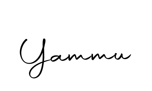 Make a beautiful signature design for name Yammu. With this signature (Autography-DOLnW) style, you can create a handwritten signature for free. Yammu signature style 10 images and pictures png