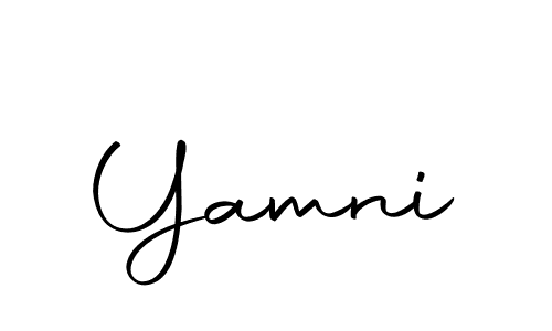 Create a beautiful signature design for name Yamni. With this signature (Autography-DOLnW) fonts, you can make a handwritten signature for free. Yamni signature style 10 images and pictures png