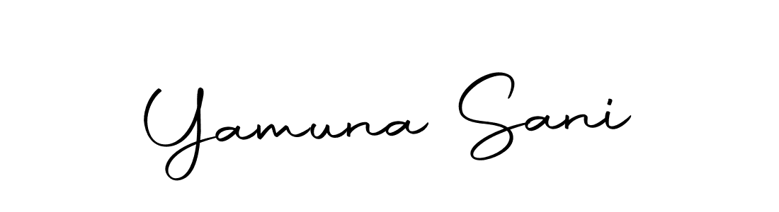 Make a beautiful signature design for name Yamuna Sani. Use this online signature maker to create a handwritten signature for free. Yamuna Sani signature style 10 images and pictures png