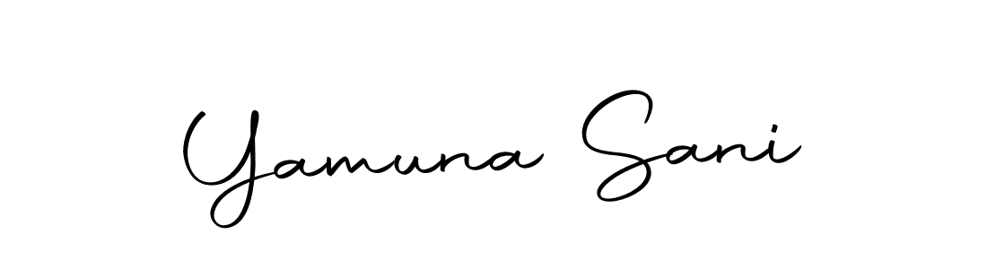 Make a beautiful signature design for name Yamuna Sani. Use this online signature maker to create a handwritten signature for free. Yamuna Sani signature style 10 images and pictures png