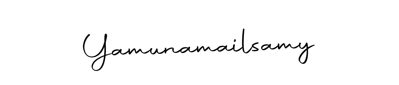 How to make Yamunamailsamy name signature. Use Autography-DOLnW style for creating short signs online. This is the latest handwritten sign. Yamunamailsamy signature style 10 images and pictures png