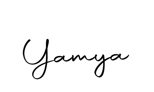 Similarly Autography-DOLnW is the best handwritten signature design. Signature creator online .You can use it as an online autograph creator for name Yamya. Yamya signature style 10 images and pictures png