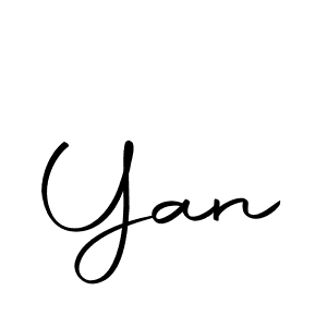 Use a signature maker to create a handwritten signature online. With this signature software, you can design (Autography-DOLnW) your own signature for name Yan. Yan signature style 10 images and pictures png