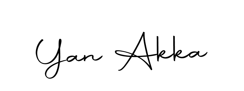 Use a signature maker to create a handwritten signature online. With this signature software, you can design (Autography-DOLnW) your own signature for name Yan Akka. Yan Akka signature style 10 images and pictures png