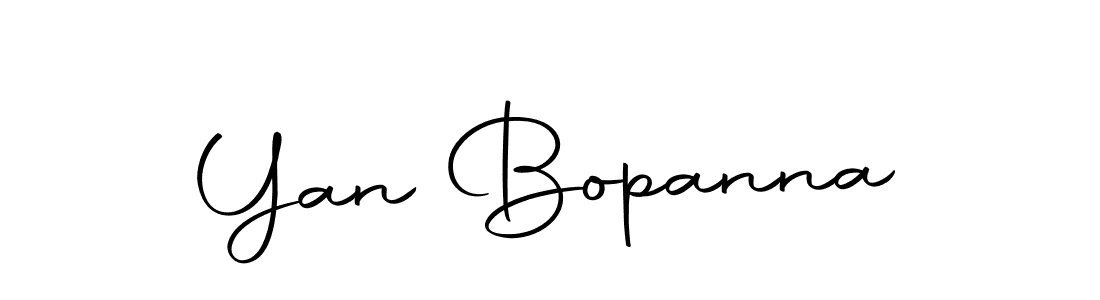 Use a signature maker to create a handwritten signature online. With this signature software, you can design (Autography-DOLnW) your own signature for name Yan Bopanna. Yan Bopanna signature style 10 images and pictures png