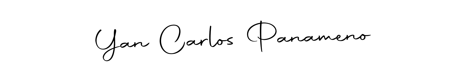 Design your own signature with our free online signature maker. With this signature software, you can create a handwritten (Autography-DOLnW) signature for name Yan Carlos Panameno. Yan Carlos Panameno signature style 10 images and pictures png