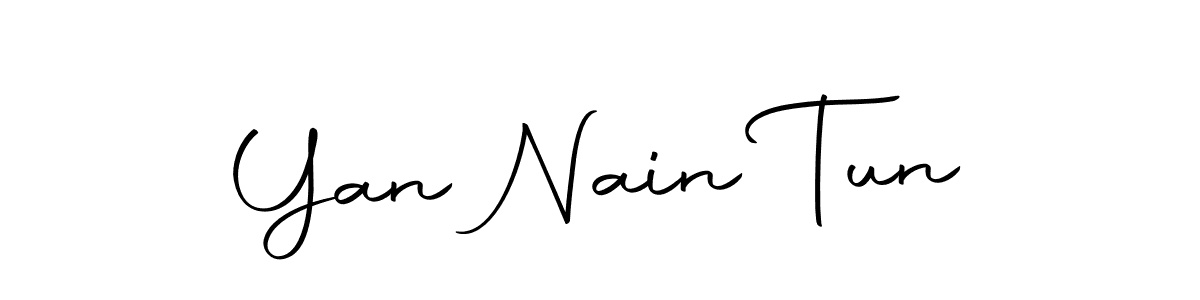 Yan Nain Tun stylish signature style. Best Handwritten Sign (Autography-DOLnW) for my name. Handwritten Signature Collection Ideas for my name Yan Nain Tun. Yan Nain Tun signature style 10 images and pictures png