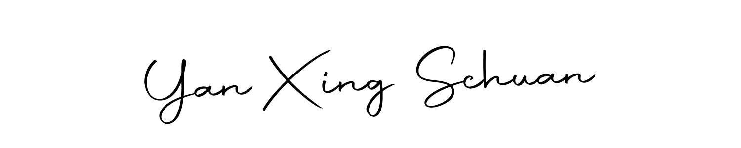 You should practise on your own different ways (Autography-DOLnW) to write your name (Yan Xing Schuan) in signature. don't let someone else do it for you. Yan Xing Schuan signature style 10 images and pictures png