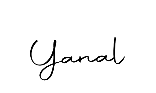 Use a signature maker to create a handwritten signature online. With this signature software, you can design (Autography-DOLnW) your own signature for name Yanal. Yanal signature style 10 images and pictures png