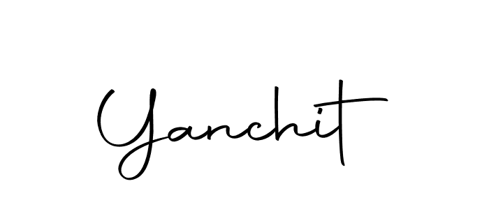 Create a beautiful signature design for name Yanchit. With this signature (Autography-DOLnW) fonts, you can make a handwritten signature for free. Yanchit signature style 10 images and pictures png