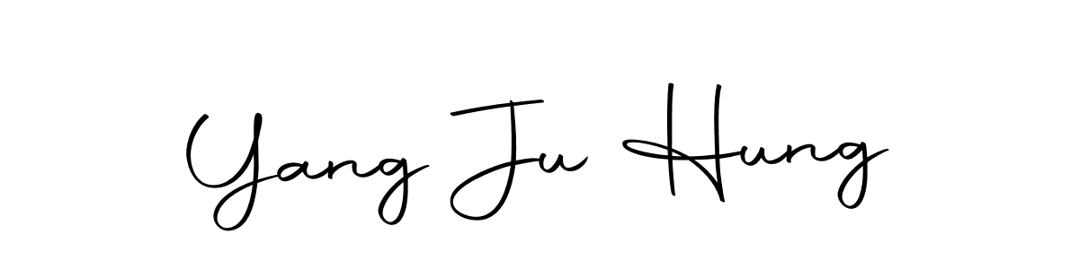 You should practise on your own different ways (Autography-DOLnW) to write your name (Yang Ju Hung) in signature. don't let someone else do it for you. Yang Ju Hung signature style 10 images and pictures png