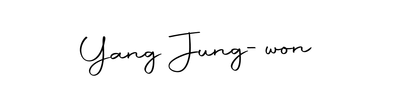 Also we have Yang Jung-won name is the best signature style. Create professional handwritten signature collection using Autography-DOLnW autograph style. Yang Jung-won signature style 10 images and pictures png