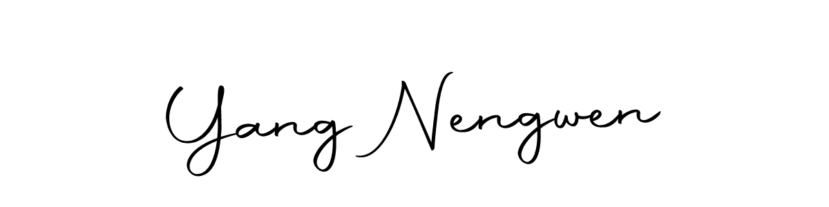 Yang Nengwen stylish signature style. Best Handwritten Sign (Autography-DOLnW) for my name. Handwritten Signature Collection Ideas for my name Yang Nengwen. Yang Nengwen signature style 10 images and pictures png