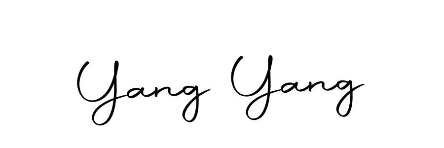 Make a beautiful signature design for name Yang Yang. With this signature (Autography-DOLnW) style, you can create a handwritten signature for free. Yang Yang signature style 10 images and pictures png