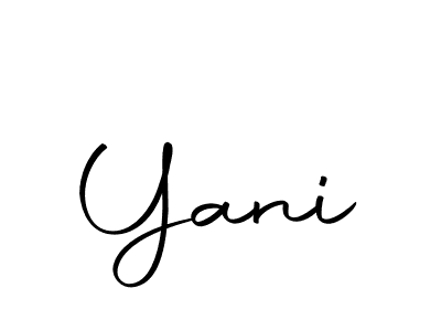 Here are the top 10 professional signature styles for the name Yani. These are the best autograph styles you can use for your name. Yani signature style 10 images and pictures png